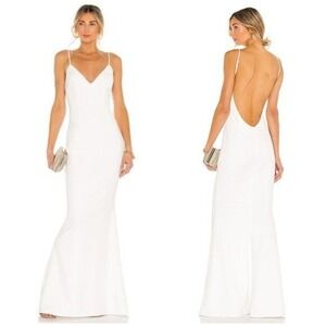 KATIE MAY Bambina Sheath Gown in Ivory‎ Size Small White Sleeveless Bridal